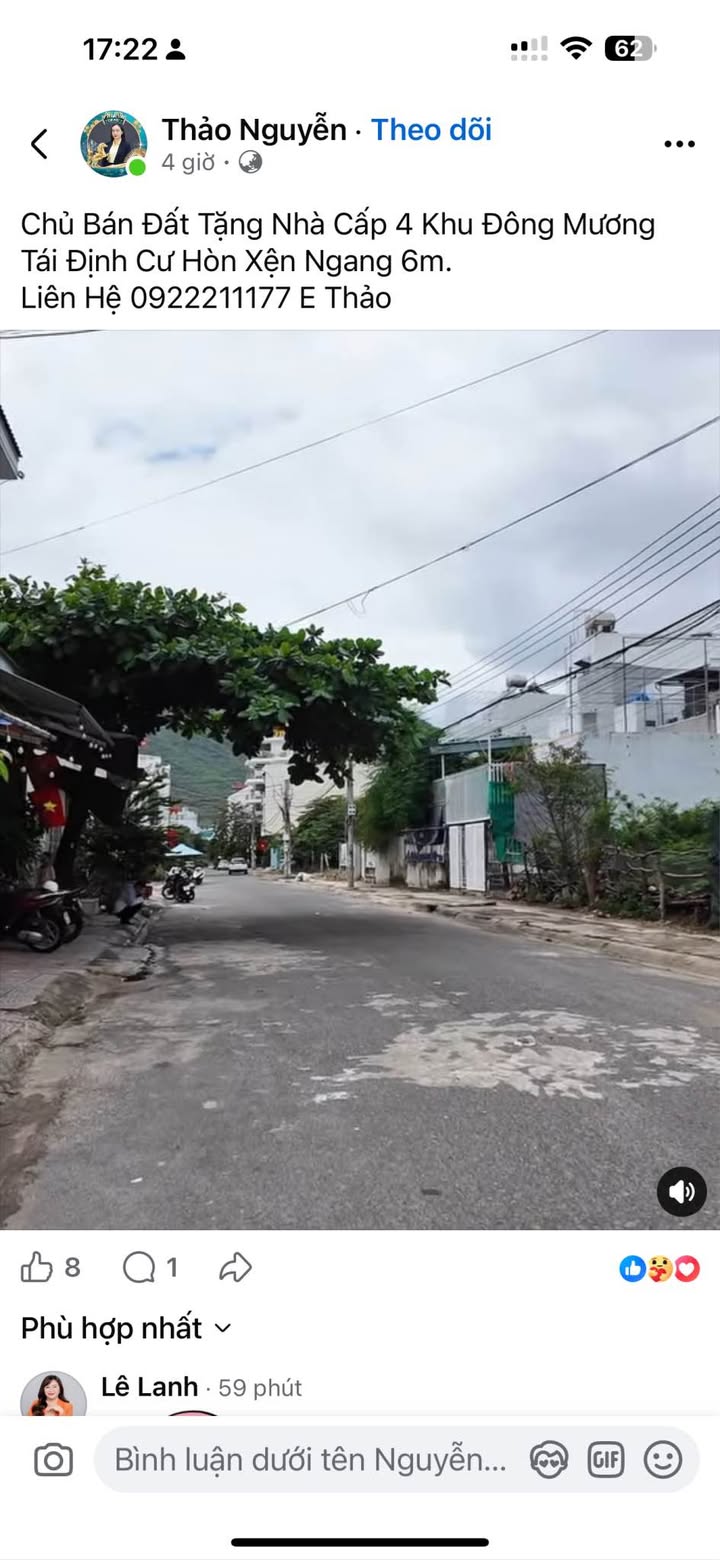 Bán Đất Tặng Nhà Mặt Tiền Bùi Huy Bích, Nha Trang - 66m², 5.8 Tỷ