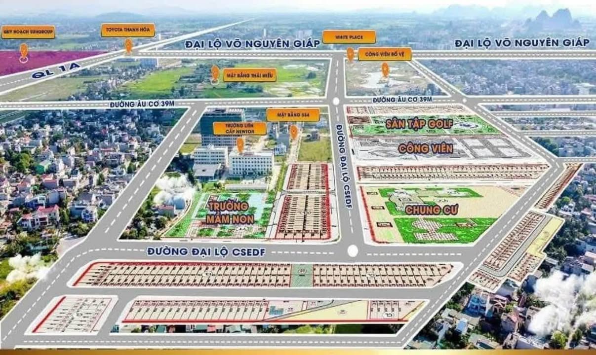 Nhà Mặt Tiền Đại Lộ CSEDP - Khu Hồ Sen, Thanh Hóa - 90m², 4 Tầng Kinh Doanh Đỉnh Cao