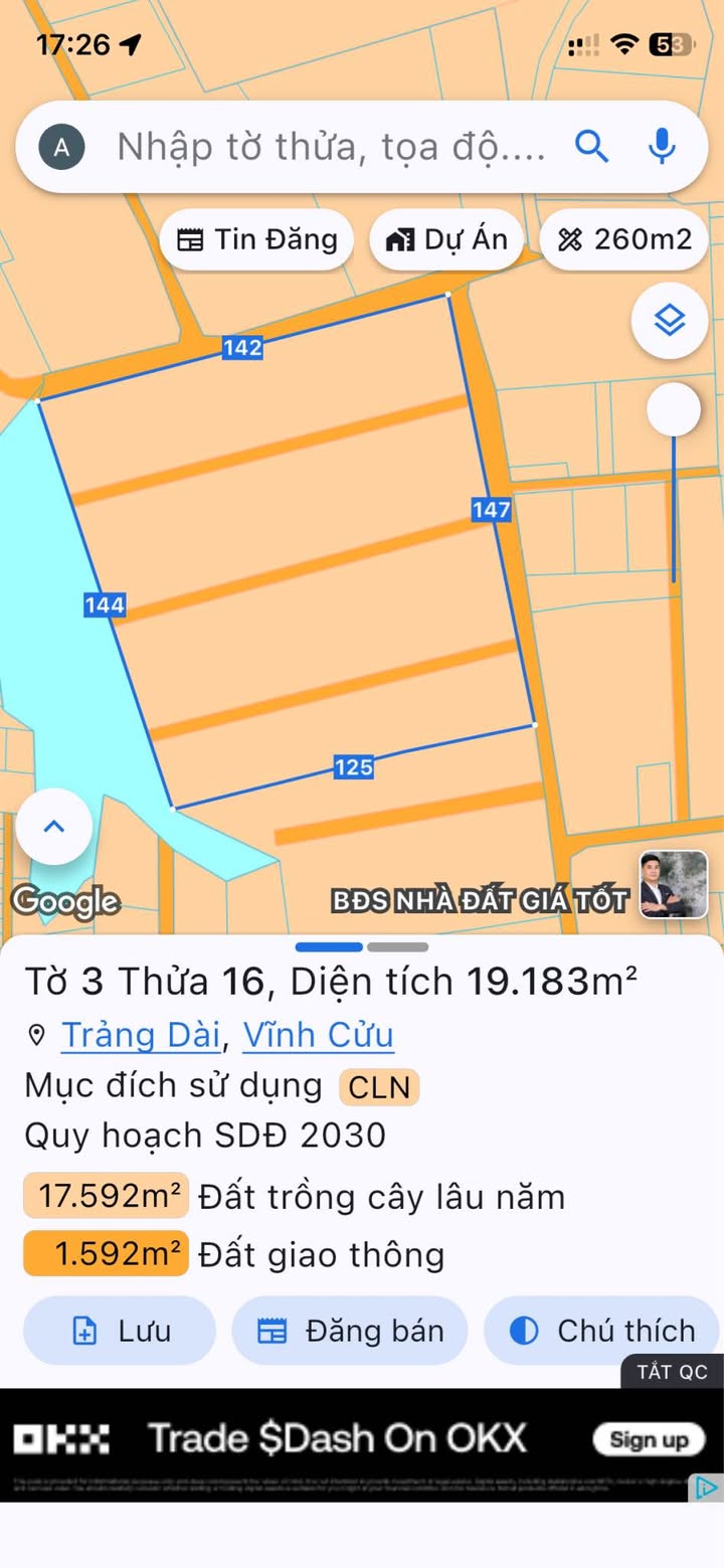 Bán Gấp 2 Lô Đất Liền Kề 120m² Phường Trảng Dài, Biên Hòa - 650 Triệu