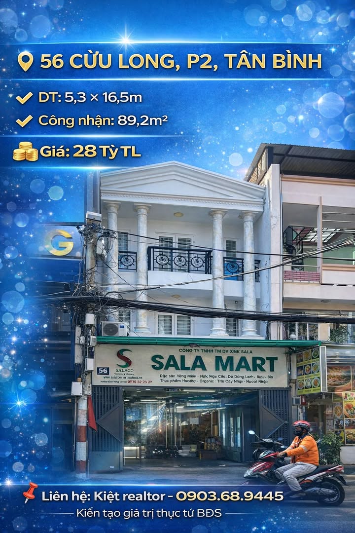 Nhà Mặt Tiền Cửu Long, Tân Bình - 89.2m² Sổ Hồng, Giá 28 Tỷ