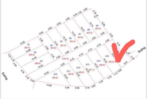 Bán đất nền 65.5m² Phường Vinh Tân, TP Vinh - Lối đi riêng, ô tô vào tận nhà