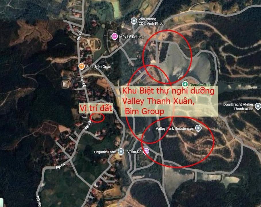 Đất Vĩnh Phúc 1200m² - Sổ Đỏ Rõ Ràng, Gần Khu Nghỉ Dưỡng