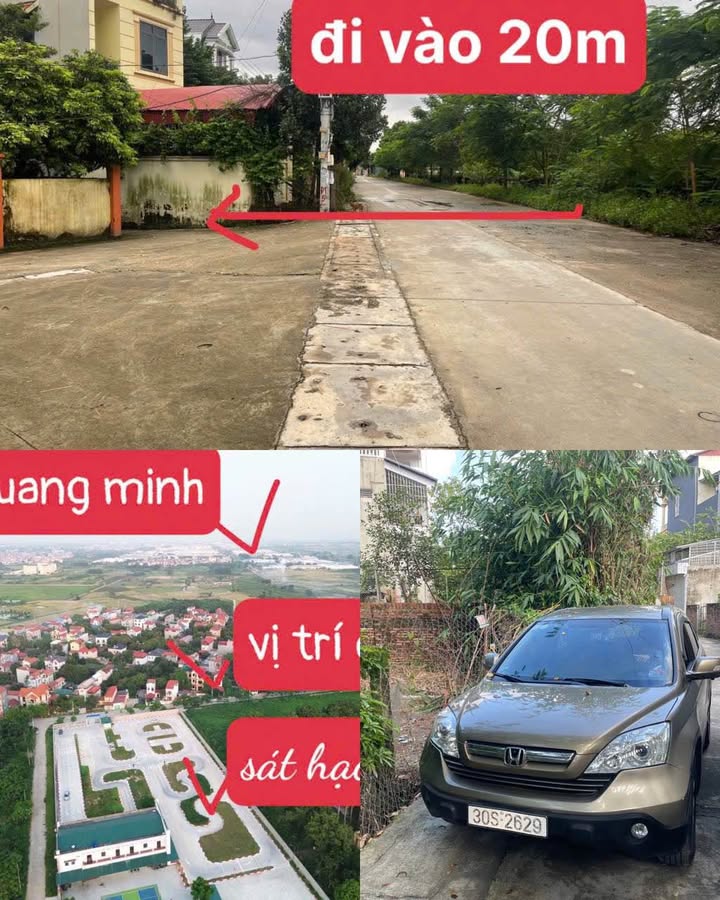 Đất nền Mê Linh 60m² sổ đỏ full thổ cư - Giá hơn 2 tỷ