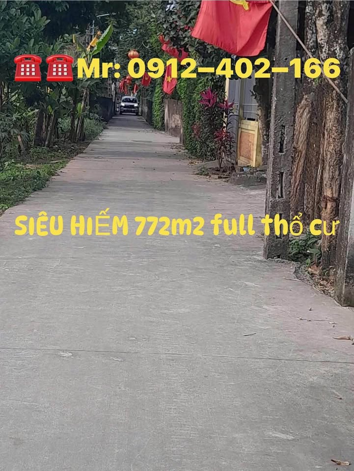 Đất Nền Phủ Lý Hà Nam 772m² Full Thổ Cư - Tiềm Năng Đầu Tư Vượt Trội