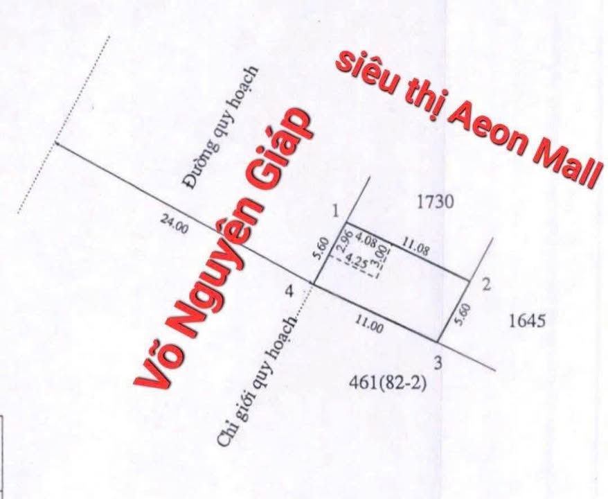 Đất nền mặt tiền Võ Nguyên Giáp, Huế - 62m² giá 5.7 tỷ, cạnh Aeon Mall