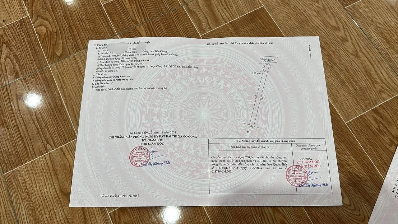 Đất Nền Vị Trí Vàng Phường Bình Xuân, Gò Công - 400m² Kinh Doanh Đắc Lộc