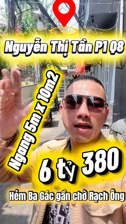 Nhà 50m² Nguyễn Thị Tần, P7 Q8 - 4PN, 3 Lầu, Sổ Hồng Giá 6.38 Tỷ