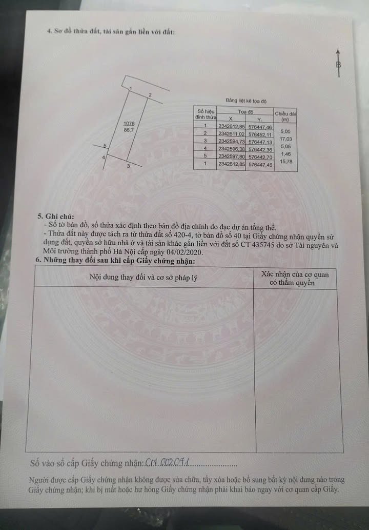 Bán Đất Thường Lệ, Mê Linh 86.7m² Sổ Đỏ Chính Chủ - Giá Tốt Đầu Tư