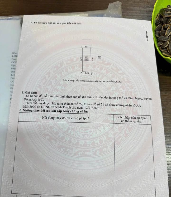 Đất nền 80m² Kim Chung, Đông Anh - Sổ đỏ sẵn, gần TP Thông minh