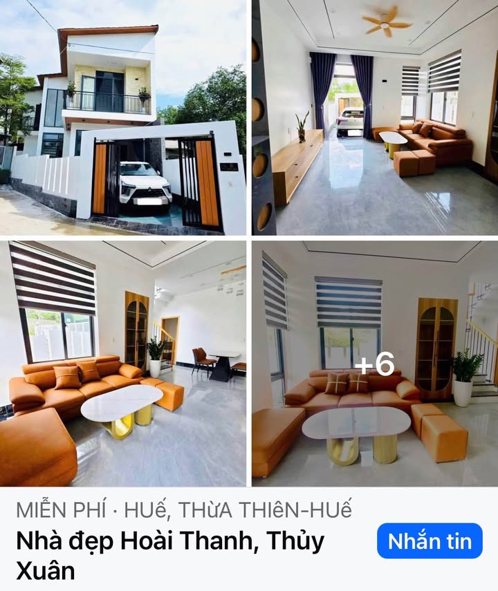 Nhà 2 Tầng Kiệt 4 Hoài Thanh, Huế - 110.5m² Full Nội Thất, Ô Tô Tránh Nhau