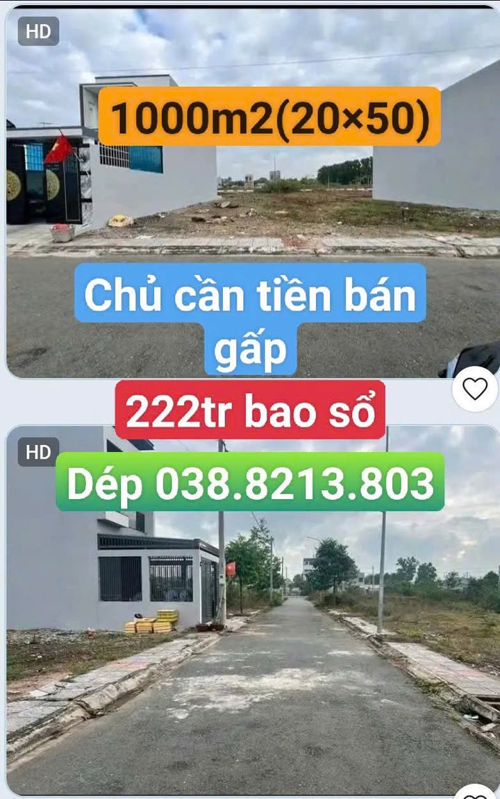 Đất Thổ Cư 1000m² Mặt Tiền 12m, Quận 12 - Giá Ngộp Bán Gấp