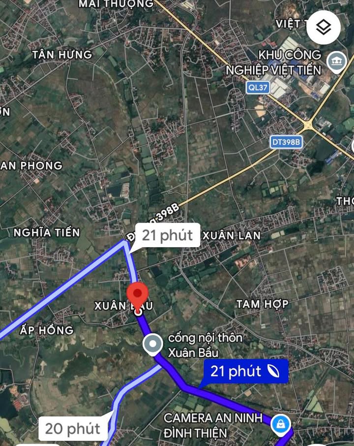 Đất thổ cư Hương Mai, Việt Yên 180m² - Sẵn sổ, 2 lô đường to