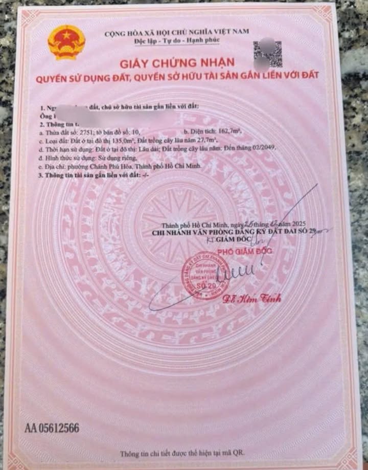 Đất thổ cư 135m² đường 7B, Bến Cát - Giá 1.5 tỷ, Sẵn sổ hồng!