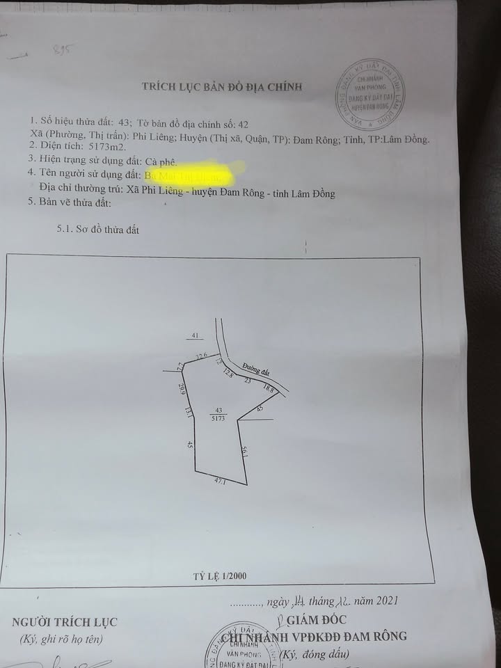 Bán Đất Vườn Đam Rông 5000m² - Mặt Tiền Đường Bê Tông, Suối Tự Nhiên