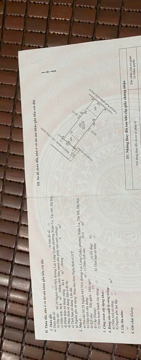 Đất Lạc Long Quân 46.8m² Tây Hồ - Ô tô vào nhà, 2 thoáng vĩnh viễn