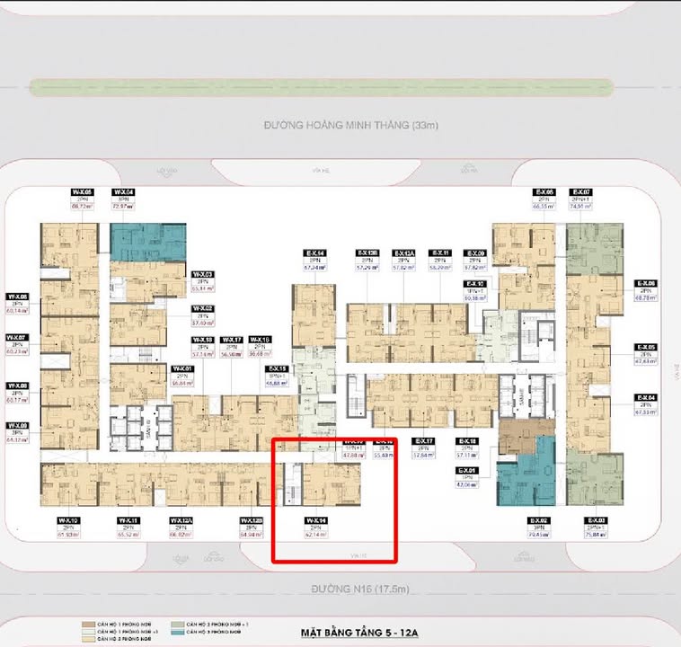 Bán Căn Hộ Plaza 3 Đà Nẵng 62m² 2PN - Tầng Trung Hướng Nam Giá Tốt