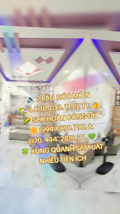 Nhà 2 Lầu Hóc Môn 40m² Giá 3.95 Tỷ - Xây Mới, Sẵn Sàng Dọn Vào