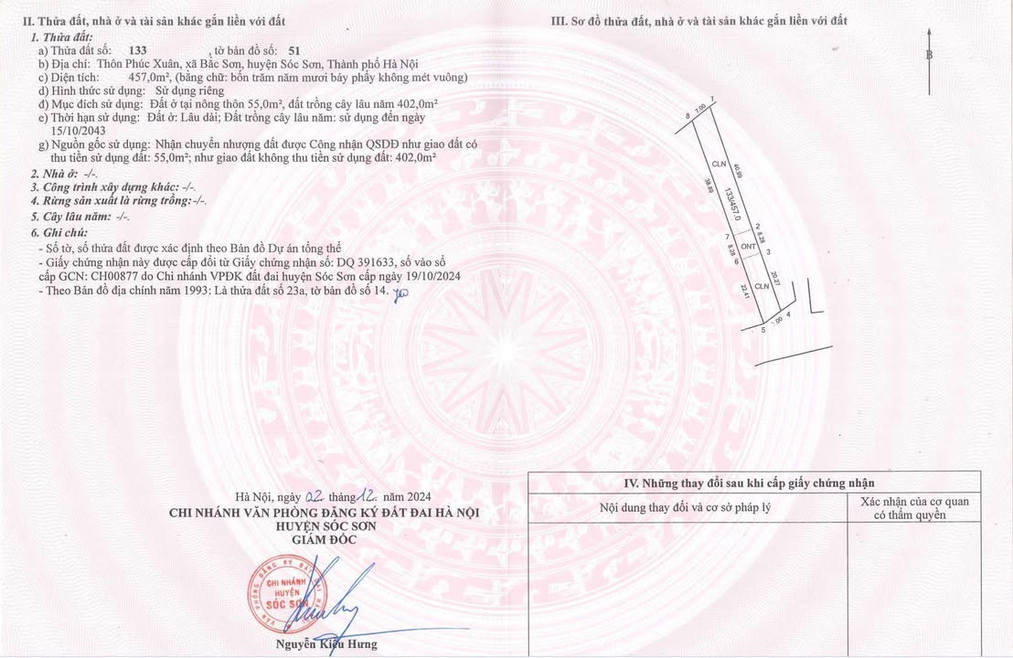 Đất Sóc Sơn 457m² - Giá Rẻ Bằng Nửa Đất Phân Lô, Gần Hồ Cầu Bãi