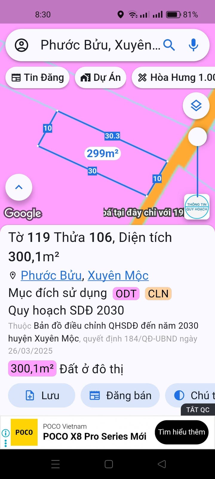Đất Nền Hồ Tràm 300m² Sổ Đỏ - Gần Biển, Dân Cư Đông Đúc
