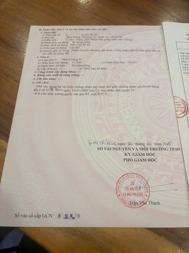 Nhà 1 Sẹc Hòa Hưng, Quận 10 - 19m², 4 Tầng, Giá 4.78 Tỷ (TLCC)