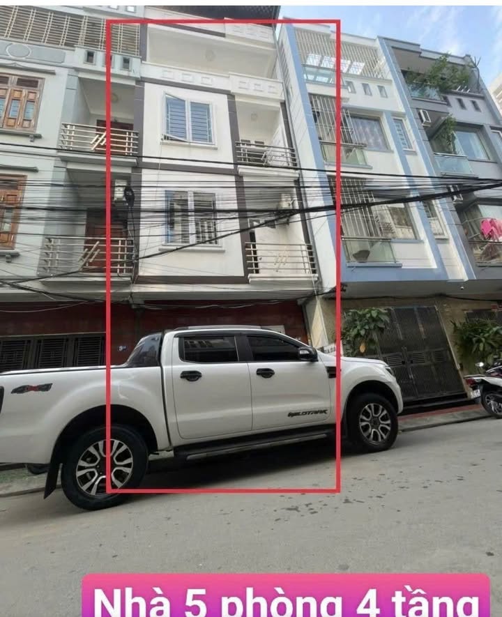 Cho thuê nhà 4 tầng ngõ Văn Cao, Hải Phòng - 61m², 5PN, 12 triệu/tháng