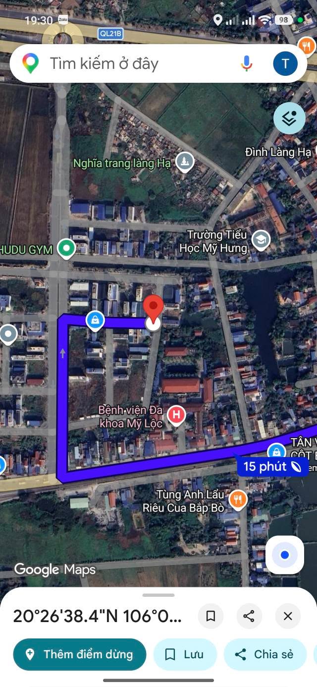 Đất nền góc TDP Đặng Xá, Nam Định - Mặt tiền rộng 82m² kinh doanh đắc lộc