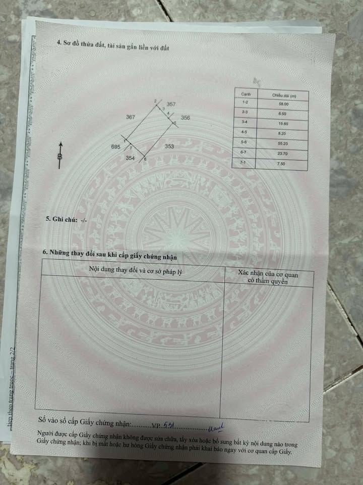 Bán đất 1800m² Sóc Trăng - Sổ hồng sẵn, giá 500 triệu