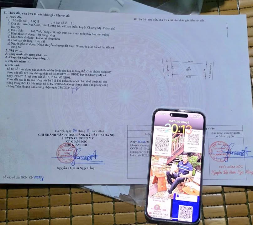 Đất Vườn Chương Mỹ 161.7m² Full Thổ Cư - Đầu Tư Sinh Lời