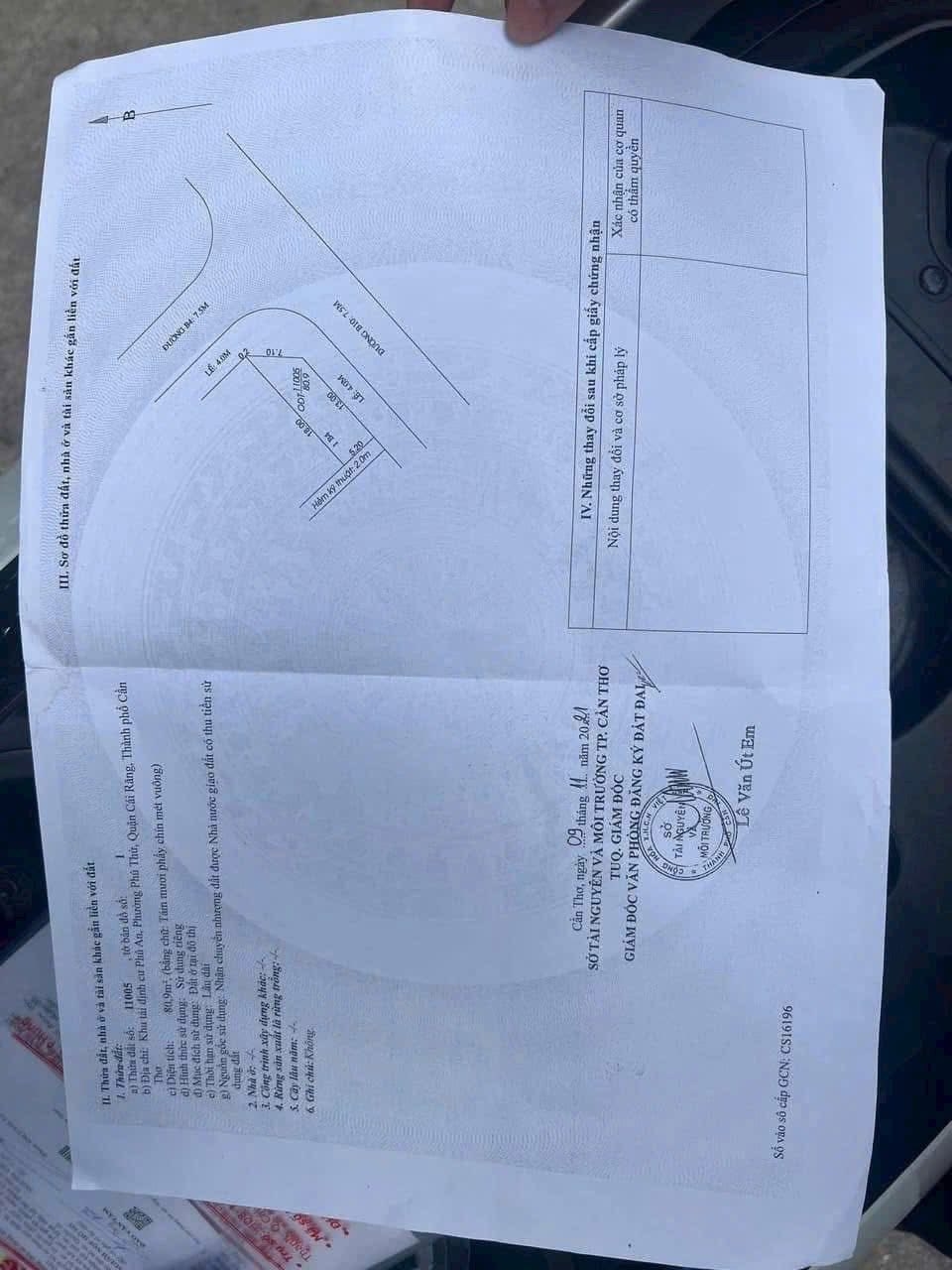 Đất nền Phú Thứ Cái Răng 80.9m² - Tiềm năng tăng giá vượt trội!