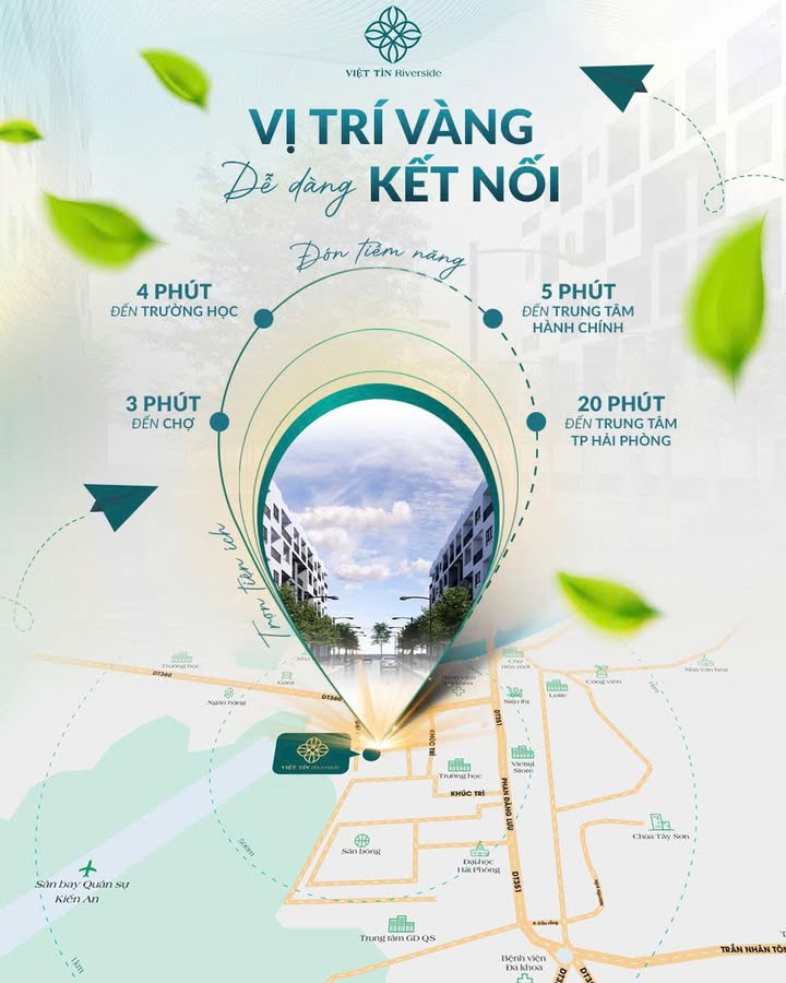 Chung cư Nhà ở Xã hội Việt Tín Riverside 70m² - An cư Kiến An