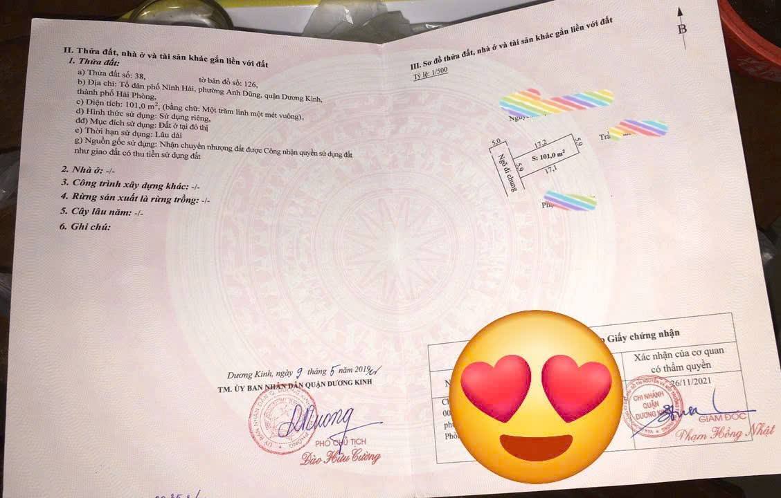 Bán Đất Dương Kinh 101m² Sổ Đỏ Chính Chủ - Gần Vin Dương Kinh