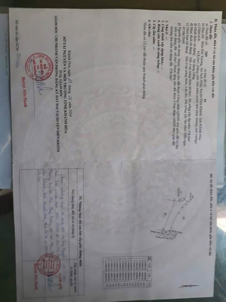 Bán Gấp Đất Vườn 618m² Suối Hiệp, Khánh Hòa - View Sông Thoáng Mát