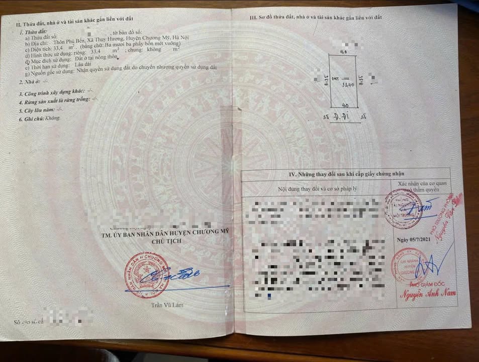 Nhà Thương Mại Ô tô Đỗ Cửa - Thụy Hương, Chương Mỹ - 33m², Nhỉnh 3 Tỷ