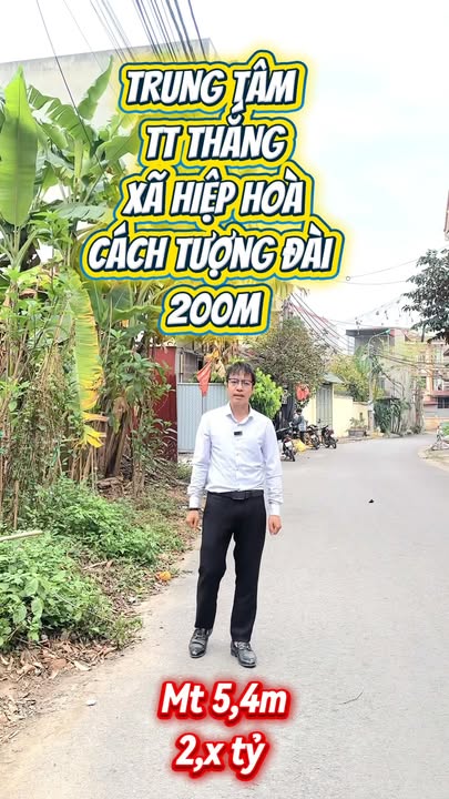 Đất nền Thị trấn Thắng, Hiệp Hòa 100m² - Vị trí kinh doanh đắc địa, chỉ 2.x tỷ