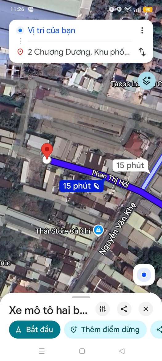 Đất thổ cư Củ Chi 99m² - Sổ hồng chính chủ, giá 2.5 tỷ