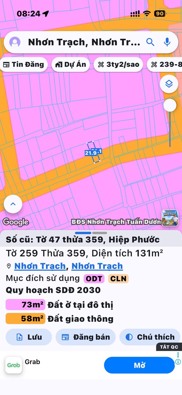 Nhà 131m² H. Nhơn Trạch - Chính chủ, Sân ô tô, Nở hậu 3.2 tỷ