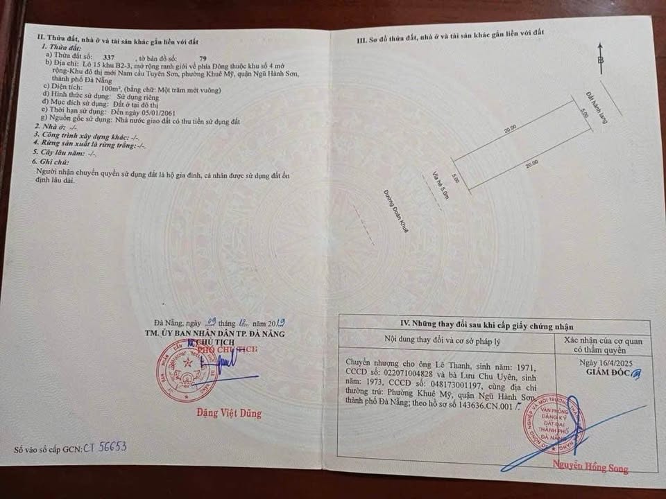 Đất Vàng Đường Đoàn Khuê Ngũ Hành Sơn 100m² - Giá Tốt Đà Nẵng