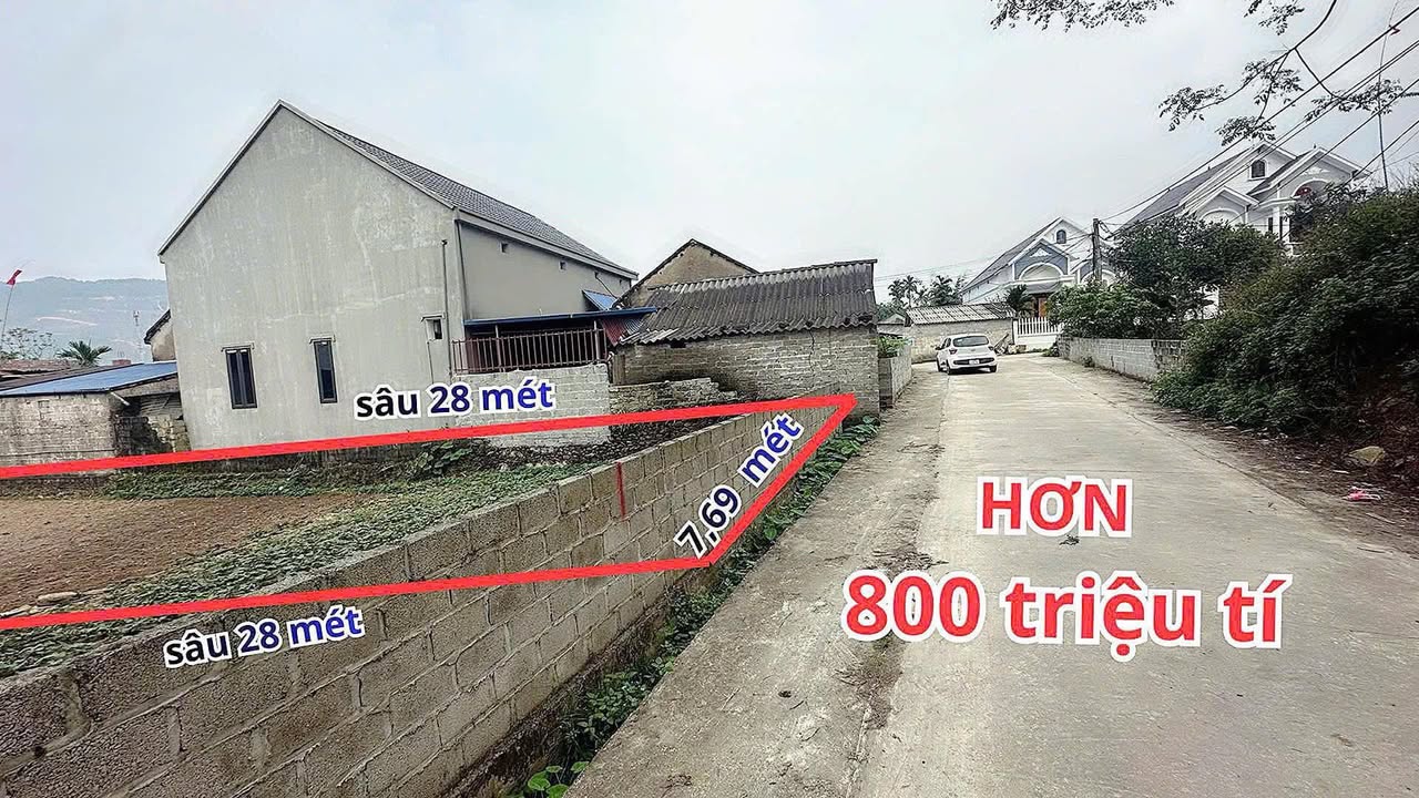 Đất nền 222m² Đại Từ, Thái Nguyên - Sổ đỏ sẵn sàng, giá trên 800 triệu
