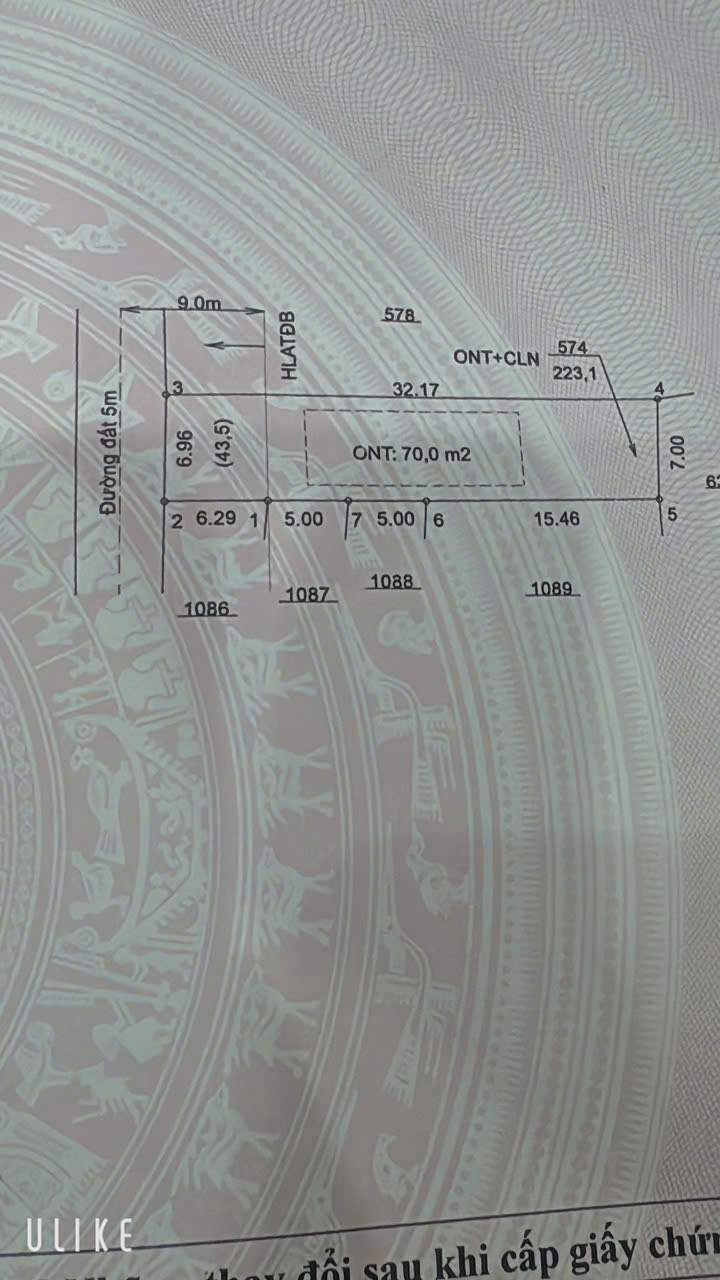 Đất Vườn An Tây Bến Cát 224m² - Gần Ngã Tư Thùng Thơ, Giá 1.65 Tỷ