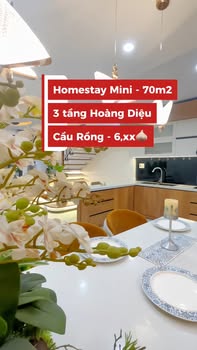 Cho thuê nhà 3 tầng kiệt xe tải Hoàng Diệu, Hải Châu - 27 triệu/tháng