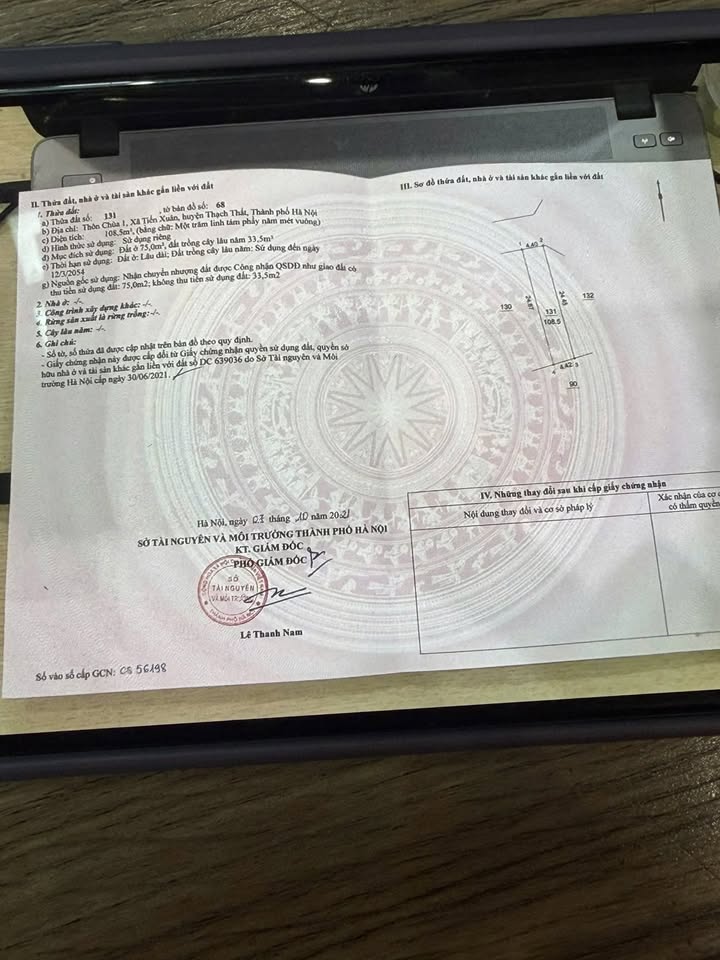 Đất Vàng Thạch Thất 108.5m² - Mặt Tiền Trục Chính, Giá Tốt