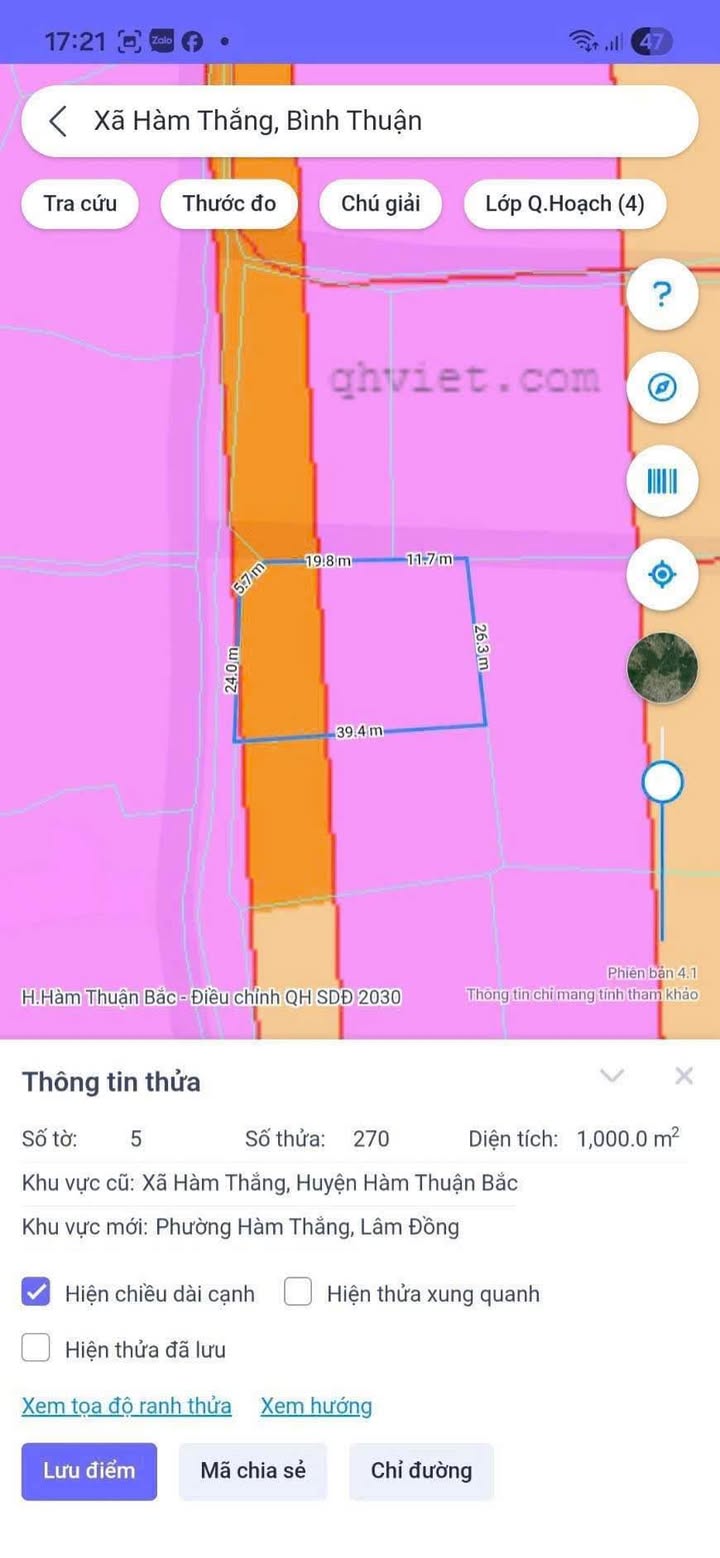 Đất Vườn 1000m² Sổ Đỏ Thổ Cư 300m² - Phan Thiết Giá 1,x Tỷ