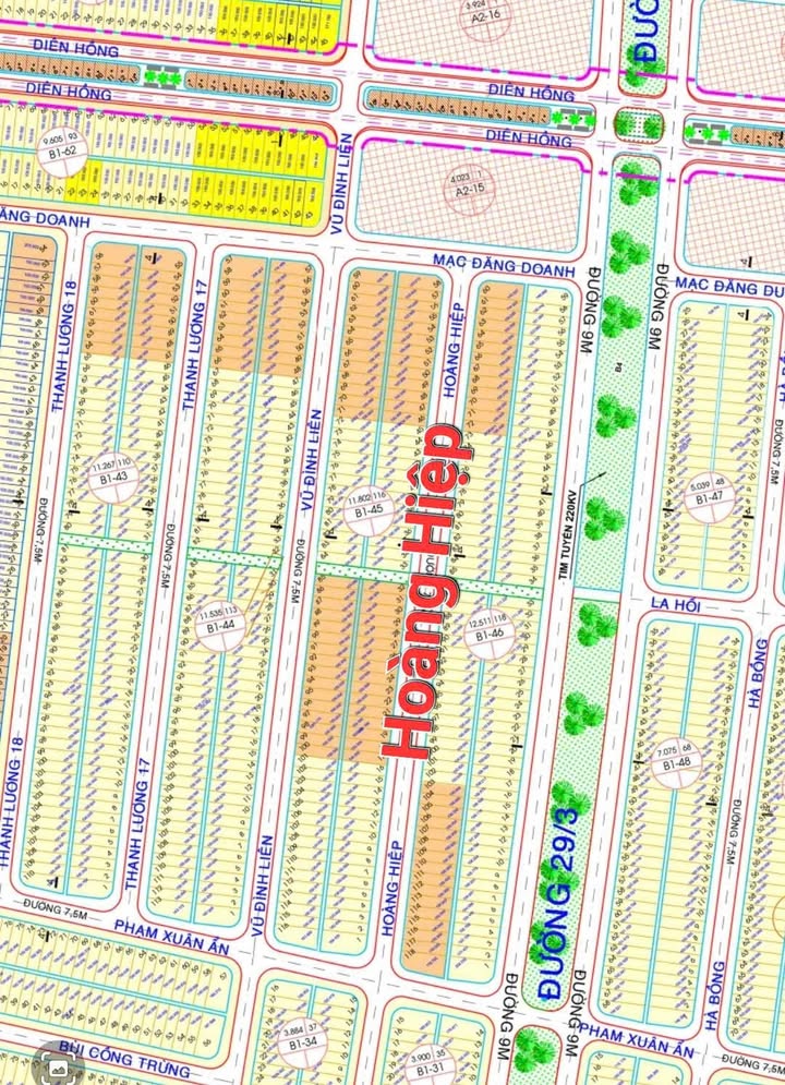 Bán Gấp Cặp Đất Vàng KĐT Hòa Xuân 200m² - Hướng Đông Nam