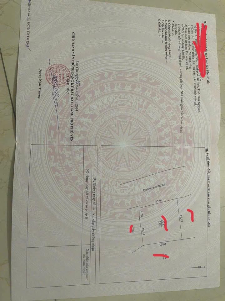 Đất Phổ Yên Hồng Tiến 250m² đường ô tô - Cơ hội sạch