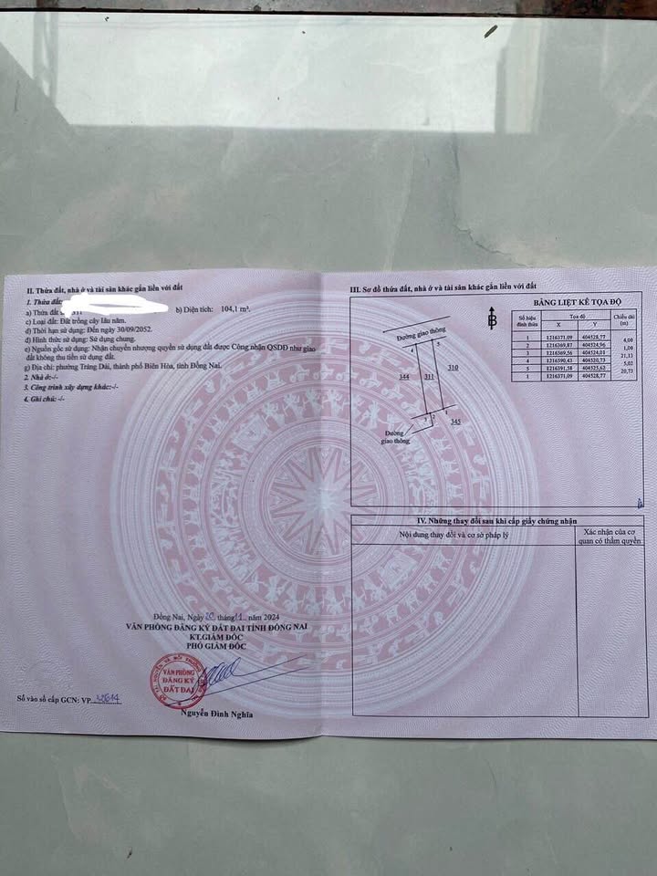 Đất nền Trảng Dài Biên Hòa 105m² 1,35 tỷ - Sổ đỏ chính chủ