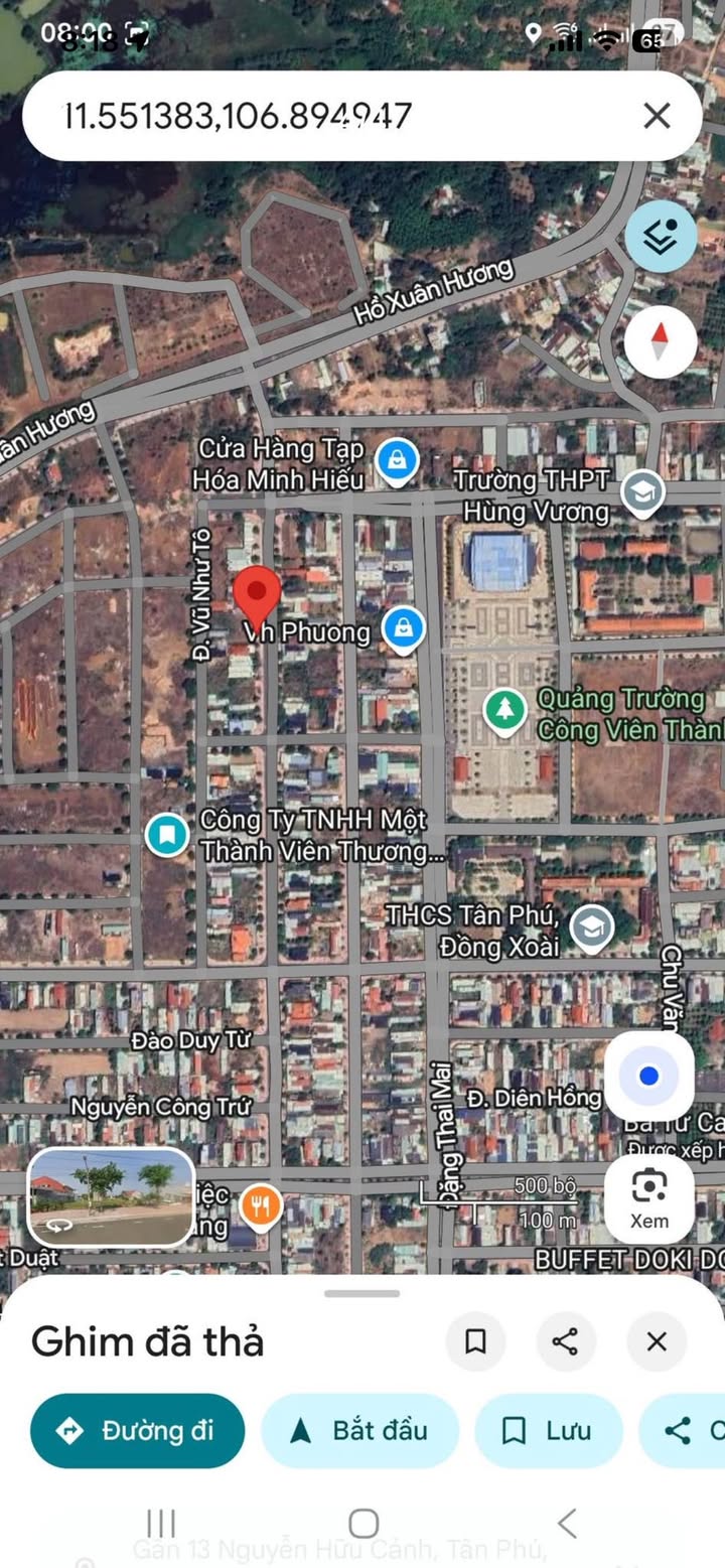 Đất Mặt Tiền Nguyễn Hữu Cảnh, Đồng Xoài - 260m² Thổ Cư, Giá 3.8 Tỷ