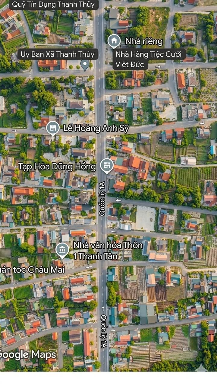 Đất Mặt Tiền QL1A Thanh Thủy - 300m² Kinh Doanh Đắc Địa
