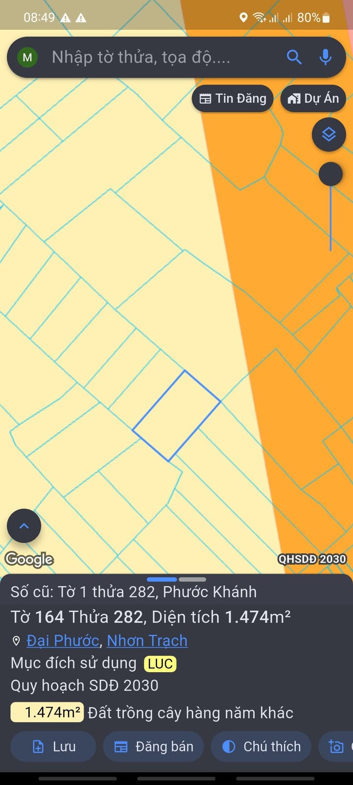 Đất Nền Phước Khánh Nhơn Trạch 1474m² - Sổ Đỏ Sẵn Sàng