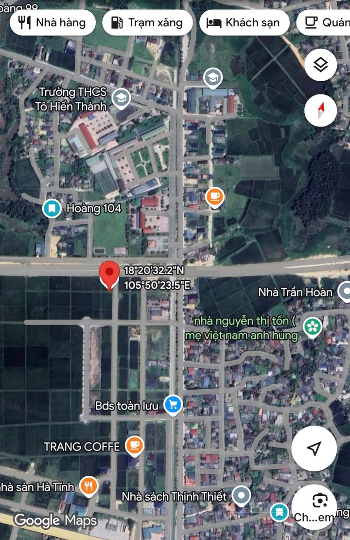 Đất nền Lưu Vĩnh Sơn, Hà Tĩnh - 100m² | Mặt tiền đường Ngô Quyền 12m