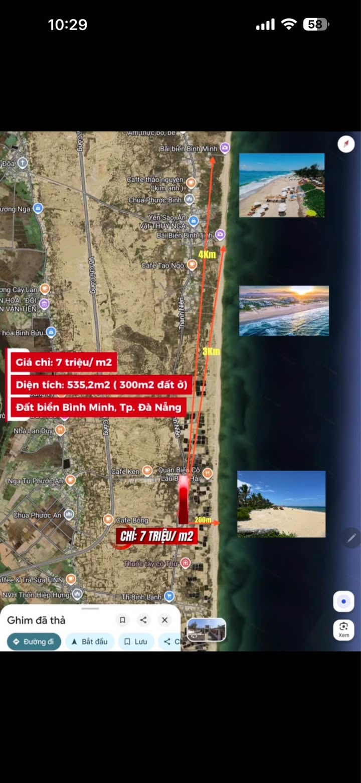 Đất Biển Đà Nẵng - 535m² Góc 2 Mặt Tiền, Chỉ 3.74 Tỷ